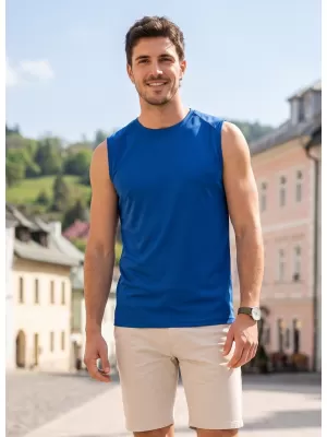 Maieu funcțional pentru bărbați ALTISPORT NoPrint NP/ALM028 ALBASTRU REGAL