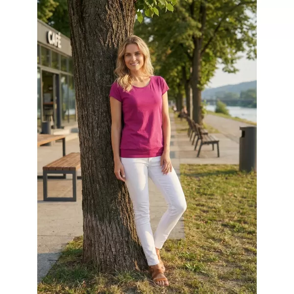  Tricou pentru femei ALTISPORT NP/ALW021 ROȘU FUCSIA 