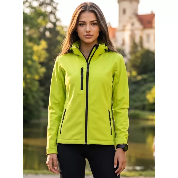  Jachetă softshell pentru femei ALTISPORT NP/ALW125 LĂMÂIE VERDE 