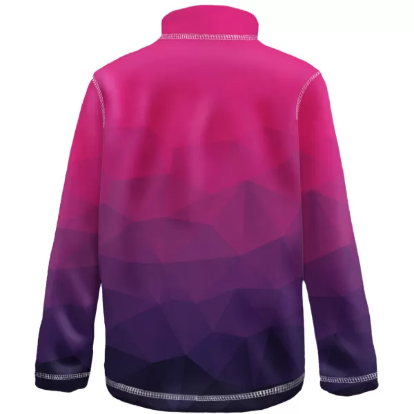  Hanorac fleece pentru copii WAMU MOZAIKA FIALOVÁ VERDE 