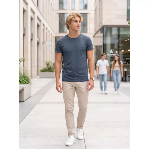  Tricou pentru bărbați ALTISPORT NoPrint NP/ALM361 EVIDENȚIERI DE DENIM ÎNCHIS LA CULOARE 