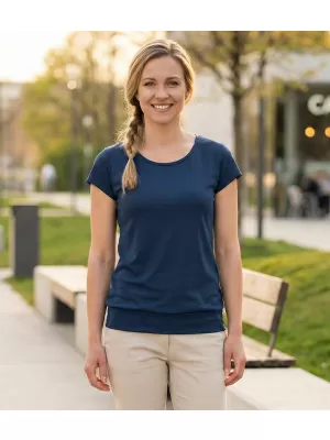 Tricou pentru femei ALTISPORT NP/ALW021 ALBASTRU MIEZUL NOPȚII