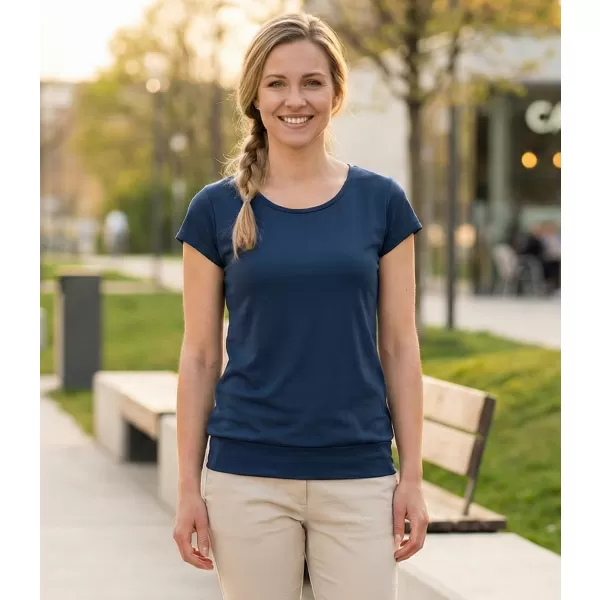  Tricou pentru femei ALTISPORT NP/ALW021 ALBASTRU MIEZUL NOPȚII 
