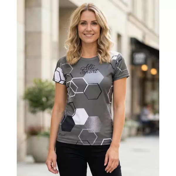  Tricou funcțional premium pentru femei ALTISPORT VOJ/ALW037TR01 GRI 