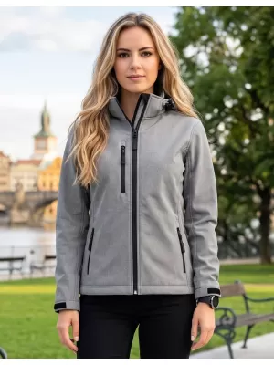 Jachetă softshell pentru femei ALTISPORT NP/ALW125 GRI OȚEL