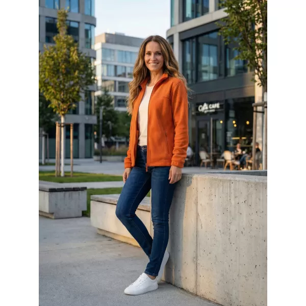  Hanorac de damă din fleece ALTISPORT NP/ALW405 PORTOCALE 