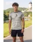 Tricou premium pentru bărbați ALTISPORT VOJ/ALM031TR01 NEGRU/MARO