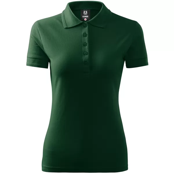  Tricou de damă cu guler ALTISPORT NP/ALW012 VERDE INCHIS 