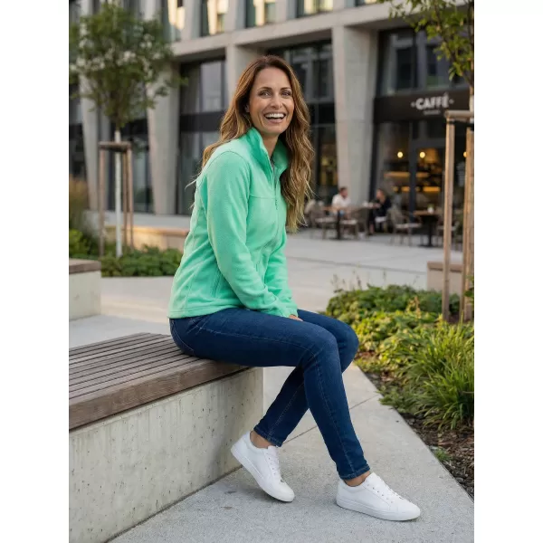  Hanorac de damă din fleece ALTISPORT NP/ALW405 MENTĂ 