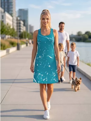 Rochie vestă funcțională premium pentru femei ALTISPORT VOJ/ALW034SAT01 SMARALD