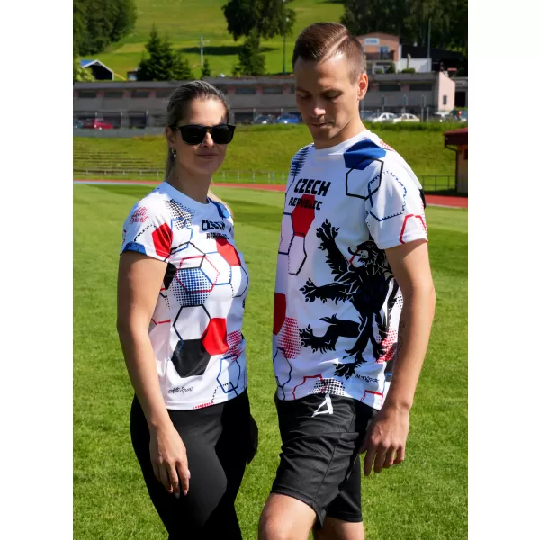  Tricou funcțional premium pentru bărbați ALTISPORT x CZE VOJ/ALM036TR01 HEXA ALB 