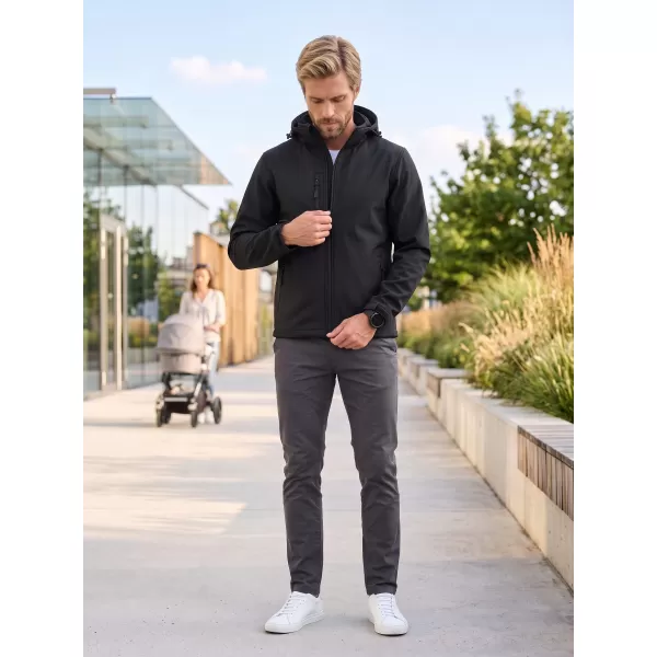  Jachetă softshell pentru bărbați ALTISPORT NP/ALM225 NEGRU 