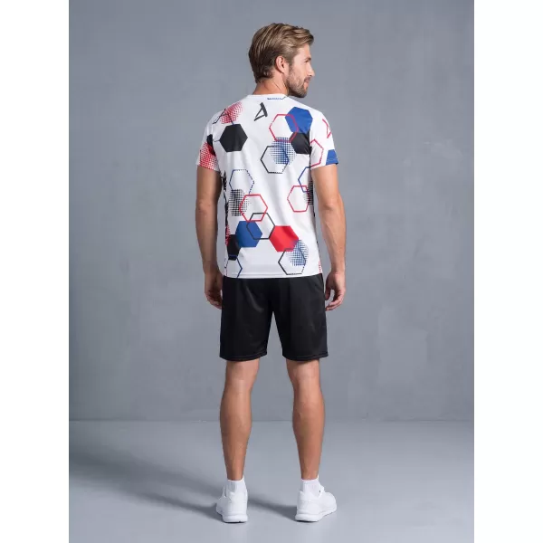  Tricou funcțional premium pentru bărbați ALTISPORT x CZE VOJ/ALM036TR01 HEXA ALB 