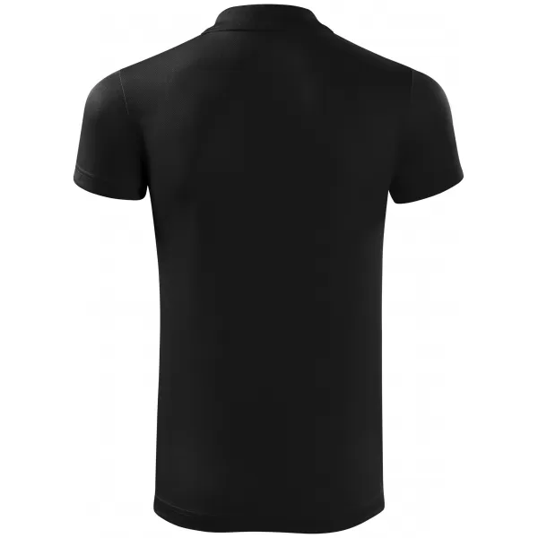  Tricou pentru bărbați cu guler ALTISPORT NoPrint NP/ALM712 NEGRU 