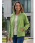 Hanorac de damă din fleece ALTISPORT NP/ALW405 IARBA VERDE