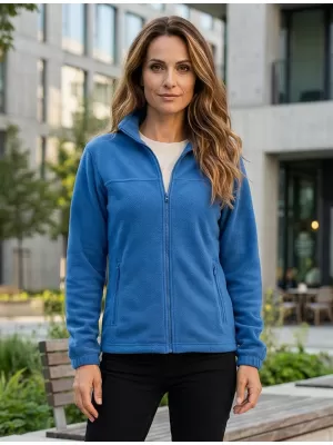 Hanorac de damă din fleece ALTISPORT NP/ALW405 ALBASTRU AZURIU