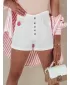 Pantaloni scurți de damă DSTREET STREETVIBE SY0388 ALB Dstreet1