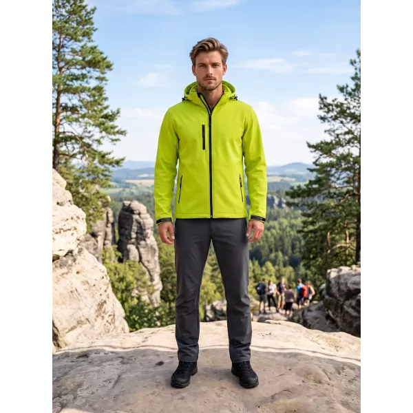  Jachetă softshell pentru bărbați ALTISPORT NP/ALM225 LĂMÂIE VERDE 
