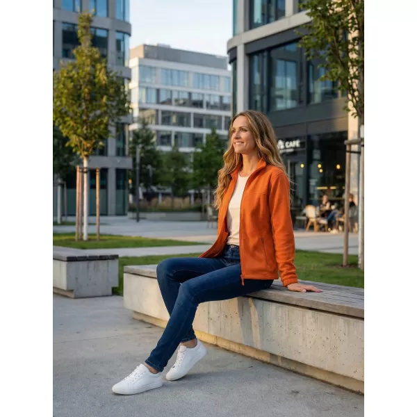  Hanorac de damă din fleece ALTISPORT NP/ALW405 PORTOCALE 