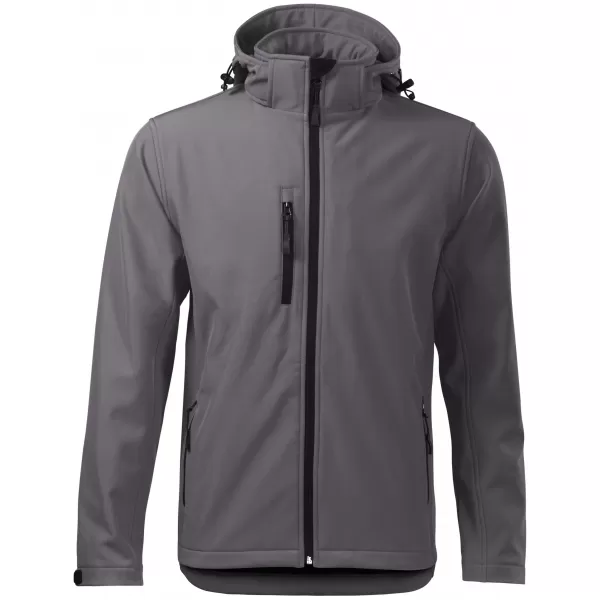  Jachetă softshell pentru bărbați ALTISPORT NP/ALM225 EVIDENȚIERI GRI ÎNCHIS 
