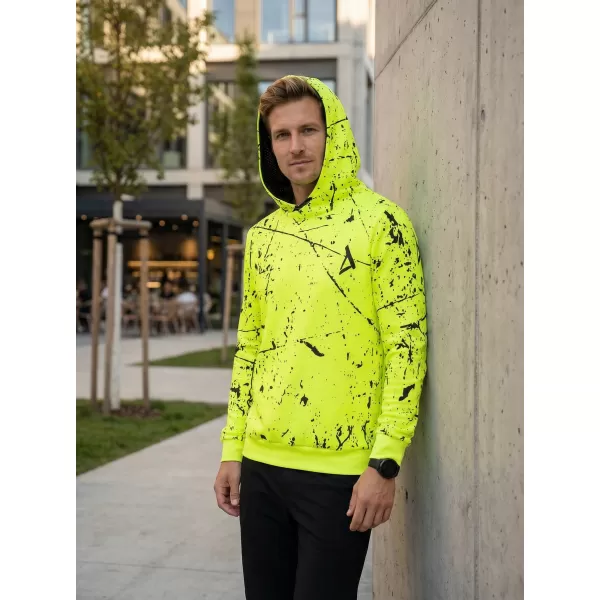  Hanorac funcțional premium pentru bărbați ALTISPORT VOJ/ALM034MI01 GALBEN NEON 
