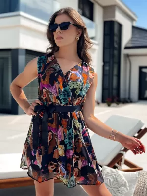 Rochie DSTREET ISABELLA EY2503 NEGRU