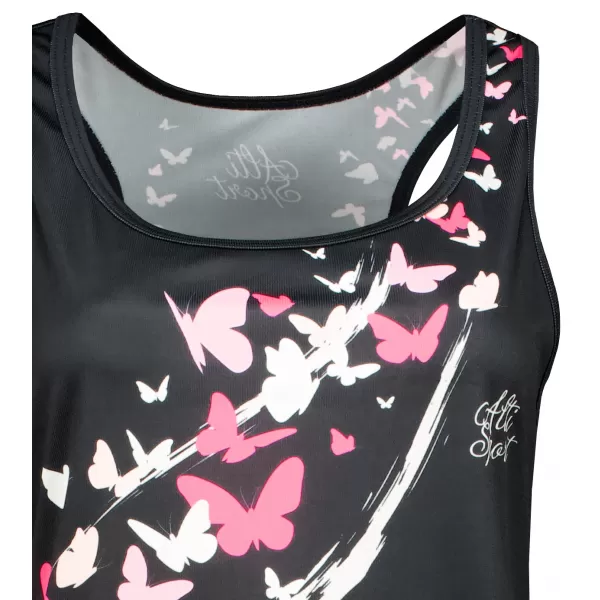  Rochie vestă funcțională premium pentru femei ALTISPORT VOJ/ALW022SAT01 NEGRU ROZ 