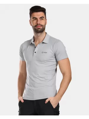 Tricou pentru bărbați cu guler KILPI GIVRY-M VM0304KI GRI DESCHIS