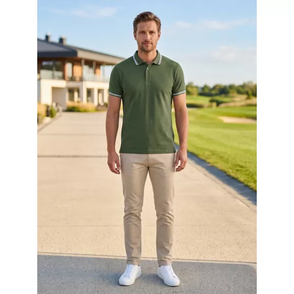 Tricou pentru bărbați ALTISPORT NP/ALM921 KAKI 