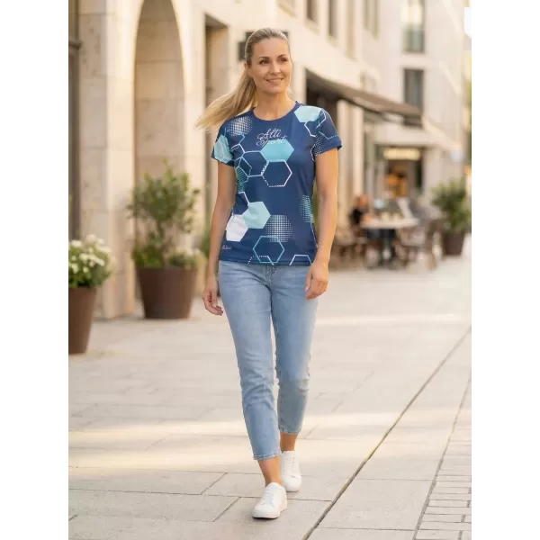  Tricou funcțional premium pentru femei ALTISPORT VOJ/ALW037TR01 ALBASTRU MARIN 
