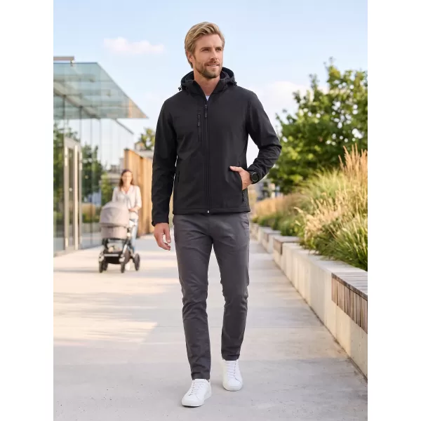  Jachetă softshell pentru bărbați ALTISPORT NP/ALM225 NEGRU 