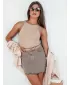 Fusta doamnelor DSTREET TRENDSTAR CY0457 BEJ