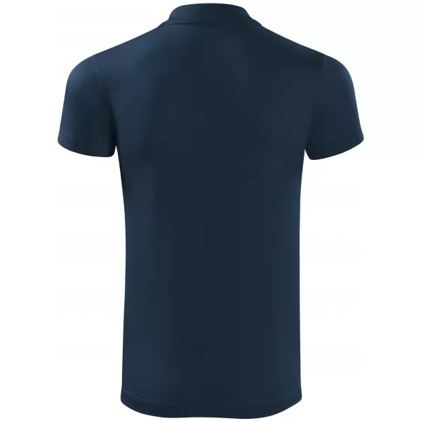  Tricou pentru bărbați cu guler ALTISPORT NoPrint NP/ALM712 ALBASTRU MARIN 