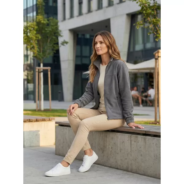  Hanorac de damă din fleece ALTISPORT NP/ALW405 GRI OȚEL 