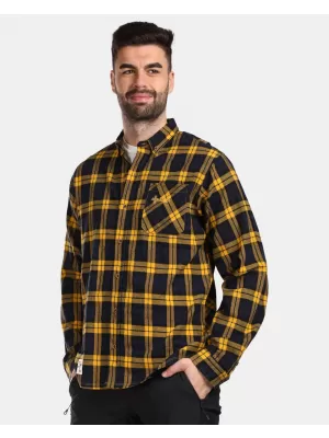 Cămașă pentru bărbați KILPI FLANNY-M VM0380KI CHIHLIMBAR