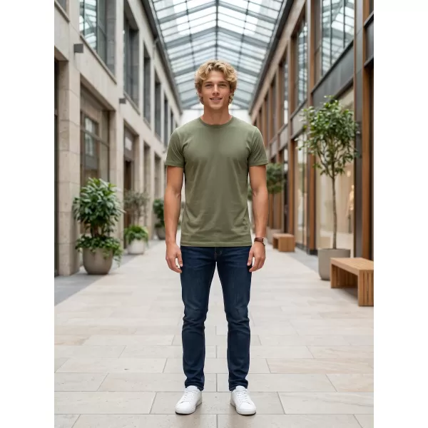  Tricou pentru bărbați ALTISPORT NP/ALM921 KAKI DESCHIS 