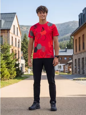 Tricou funcțional premium pentru bărbați ALTISPORT VOJ/ALM037TR01 ROȘU