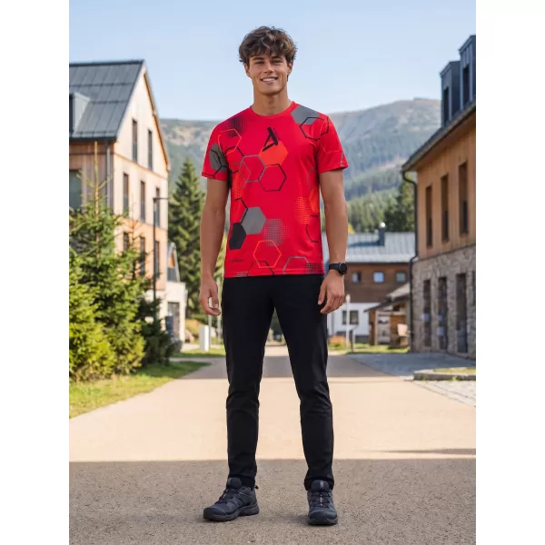  Tricou funcțional premium pentru bărbați ALTISPORT VOJ/ALM037TR01 ROȘU 