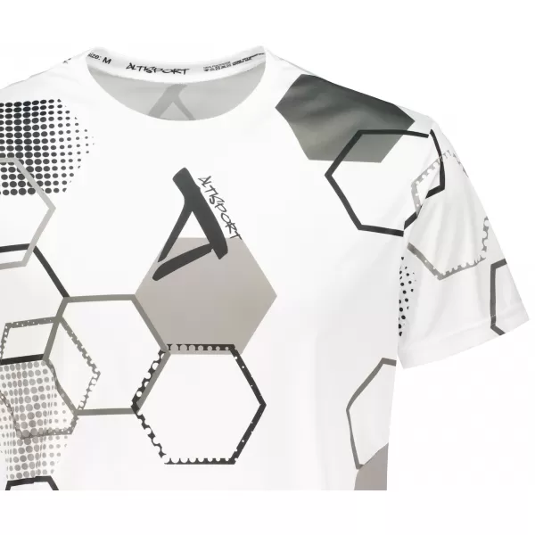  Tricou funcțional premium pentru bărbați ALTISPORT VOJ/ALM037TR01 ALB 