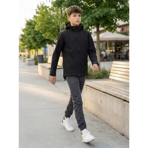  Jachetă softshell pentru copii ALTISPORT NP/ALK535 NEGRU 