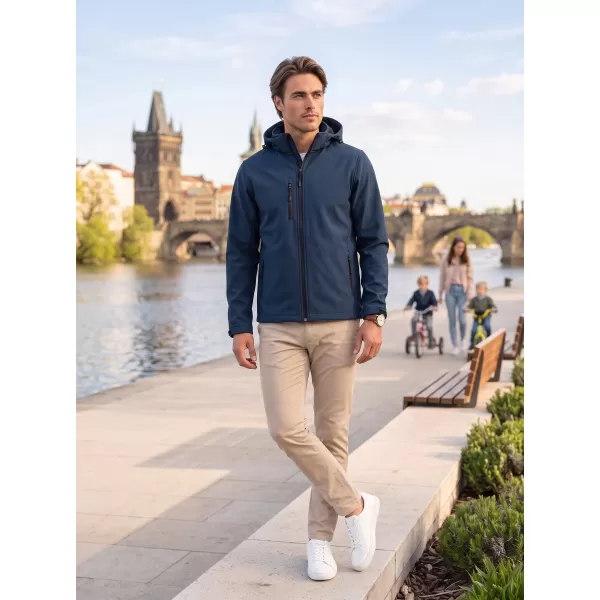  Jachetă softshell pentru bărbați ALTISPORT NP/ALM225 ALBASTRU MARIN 