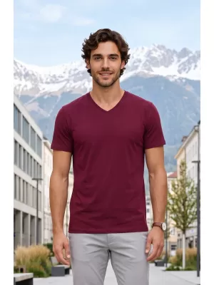 Tricou pentru bărbați ALTISPORT NoPrint NP/ALM007 GRANAT