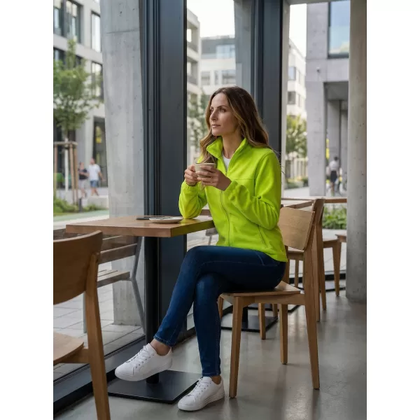  Hanorac de damă din fleece ALTISPORT NP/ALW405 LĂMÂIE VERDE 
