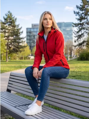 Jachetă softshell pentru femei ALTISPORT NP/ALW125 ROȘU
