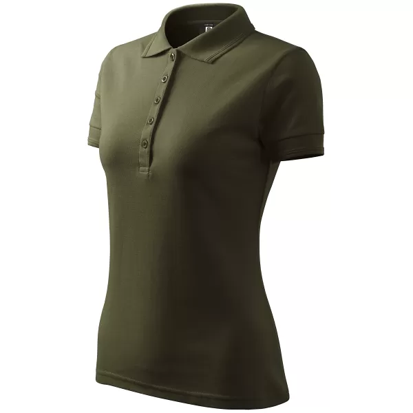  Tricou de damă cu guler ALTISPORT NP/ALW012 MILITAR 