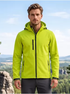 Jachetă softshell pentru bărbați ALTISPORT NP/ALM225 LĂMÂIE VERDE