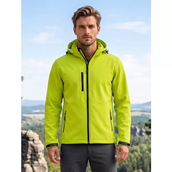  Jachetă softshell pentru bărbați ALTISPORT NP/ALM225 LĂMÂIE VERDE 