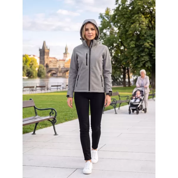  Jachetă softshell pentru femei ALTISPORT NP/ALW125 GRI OȚEL 