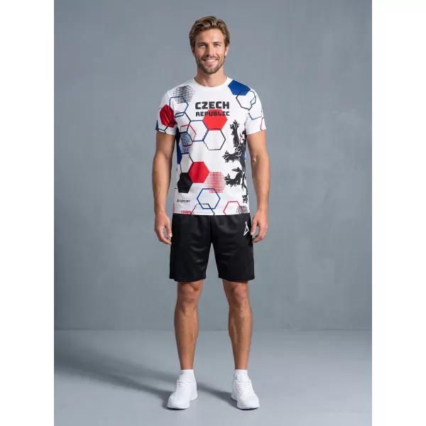  Tricou funcțional premium pentru bărbați ALTISPORT x CZE VOJ/ALM036TR01 HEXA ALB 