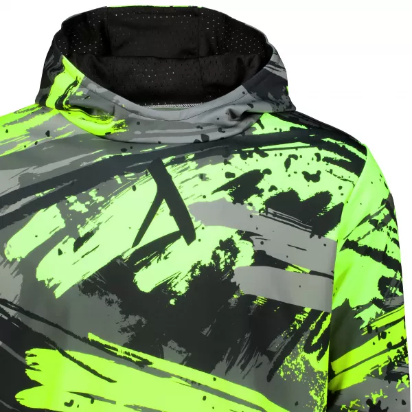  Hanorac premium pentru bărbați ALTISPORT VOJ/ALM014MI01 NEGRU ȘI VERDE 